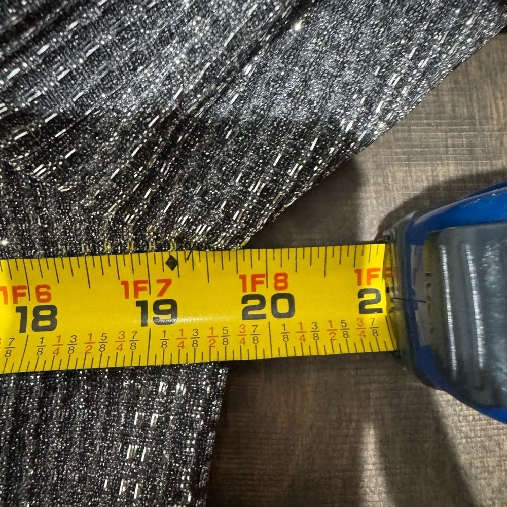 Know One Cares Metallic Blazer Medium | Double Breasted Sparkle Jacket - Picture 13 of 14